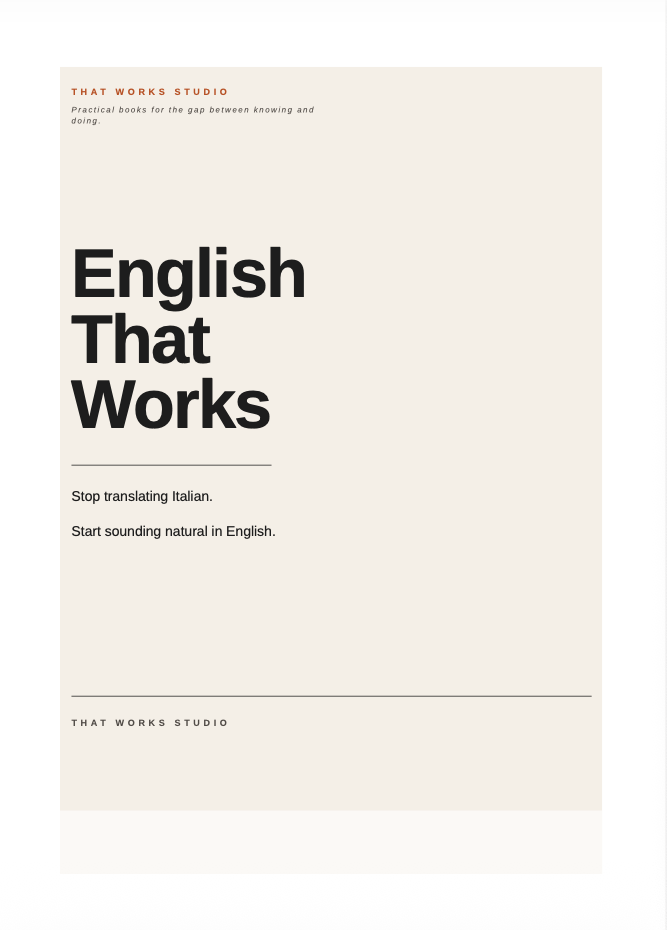 English That Works cover